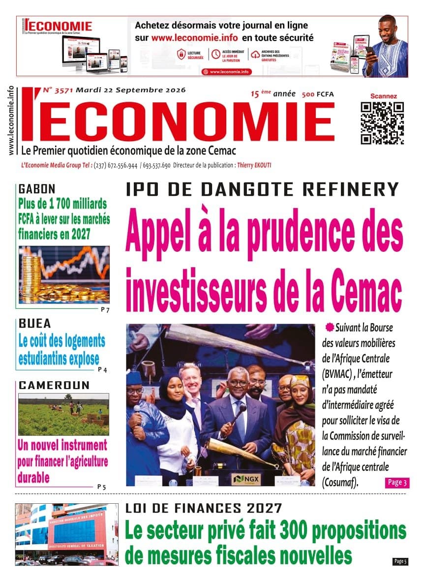 3571 L’Economie du Mardi 22 Septembre 2026