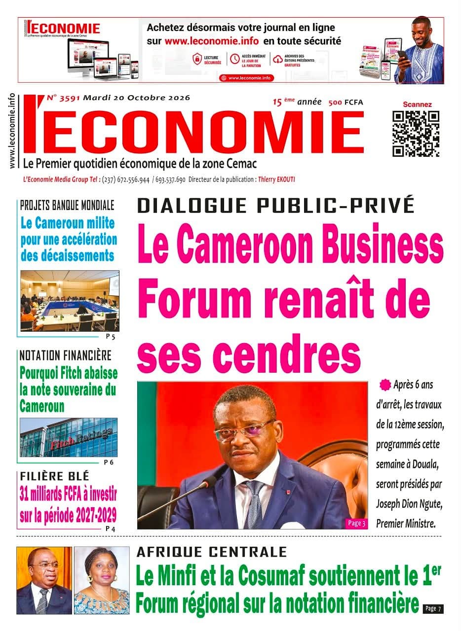 Dernière édition du journal L'Economie