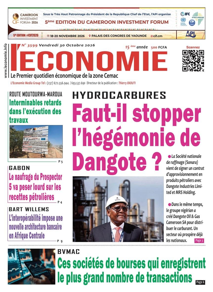 Dernière édition du journal L'Economie