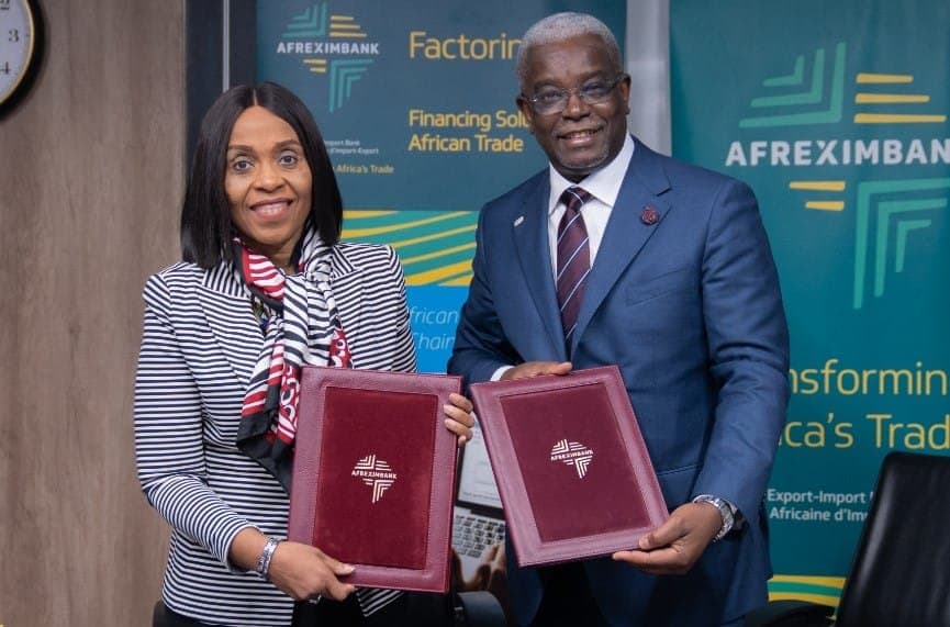 Afreximbank accorde une ligne de crédit d’affacturage de 9,8 milliards de FCFA à la Banque postale du Congo