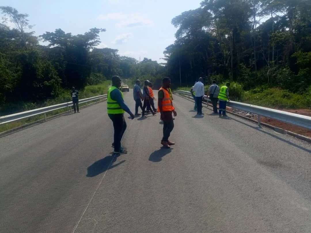 Réception provisoire de la phase I de la route Ekong-Bengbis