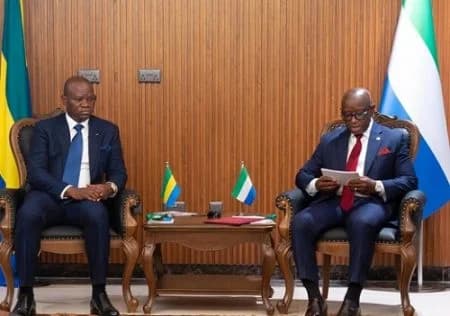 Gabon-Sierra Leone : Coopération à redynamiser dans les secteurs de l’agriculture, du commerce, de la santé…