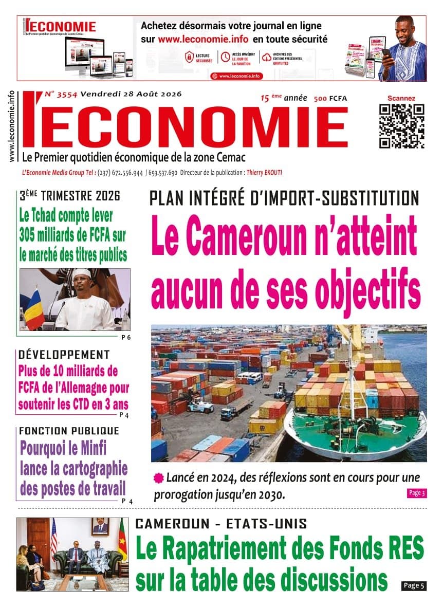 3554 L’Economie du Vendredi 28 Août 2026