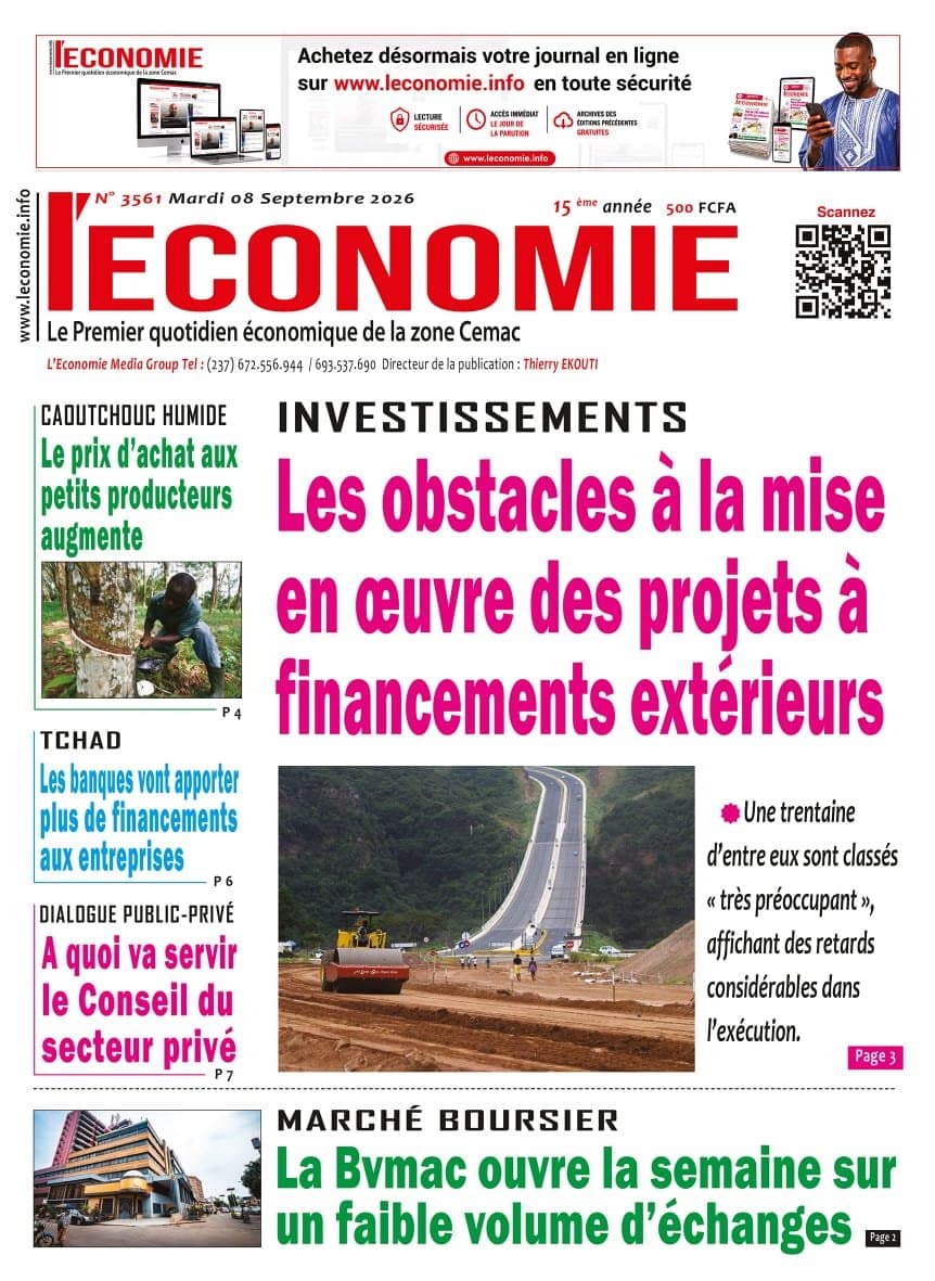 3561 L’Economie du Mardi 08 Septembre 2026