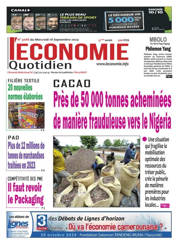 N°3088 du quotidien L'ECONOMIE ce matin