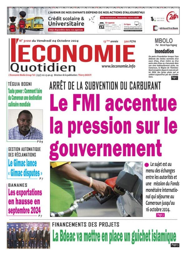 N°3100 du quotidien L'ECONOMIE