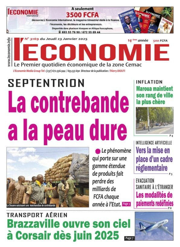 N°3169 du journal L'Economie du Jeudi 23 Janvier 2025