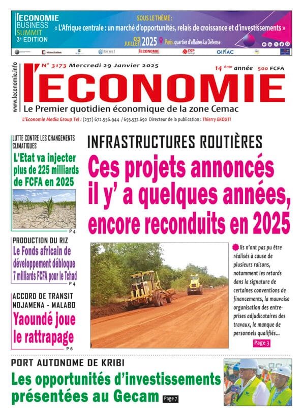 N°3173 L'Economie du Mercredi 29 Janvier 2025