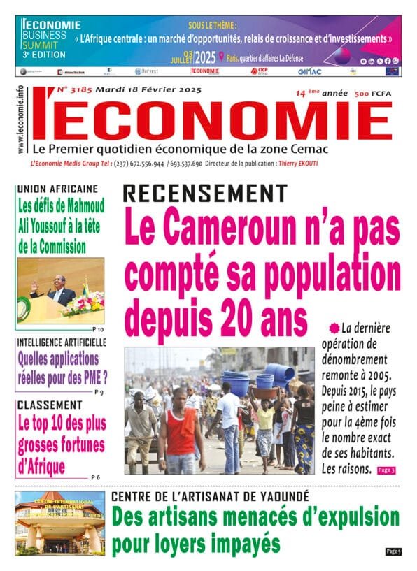 N°3185 Journal L'Economie du MARDI 18 Février 2025