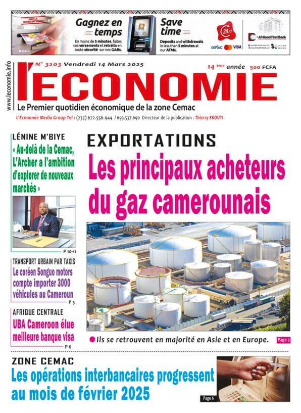 N°3203 Journal L'Economie du Vendredi 14 Mars 2025