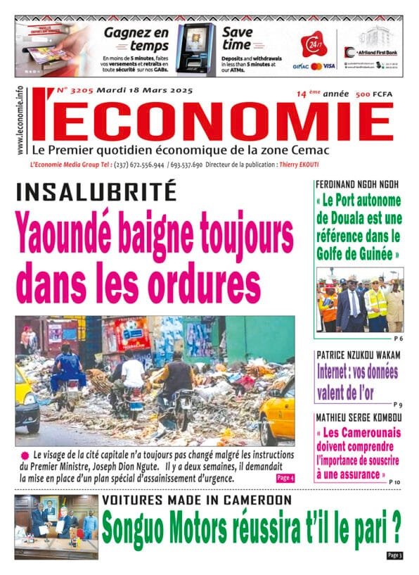 N°3205 du Journal L'Economie du Mardi 18 Mars 2025