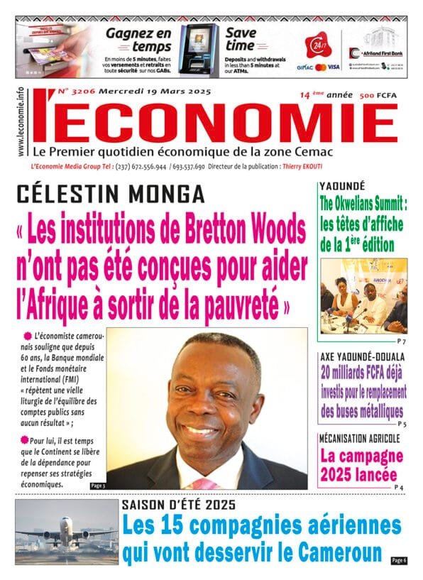 N°3206 Journal L'Economie du Mercredi 19 Mars 2025