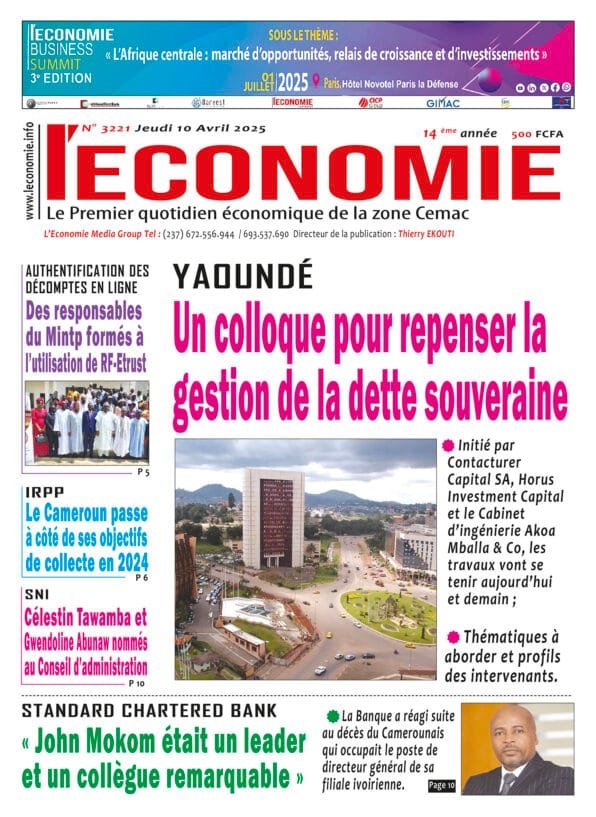 N°3221du Journal L'Economie du Jeudi 10 Avril 2025