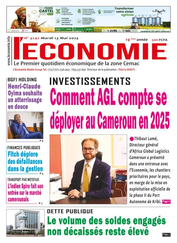 N°3242 Journal L'Economie du Mardi 13 Mai 2025