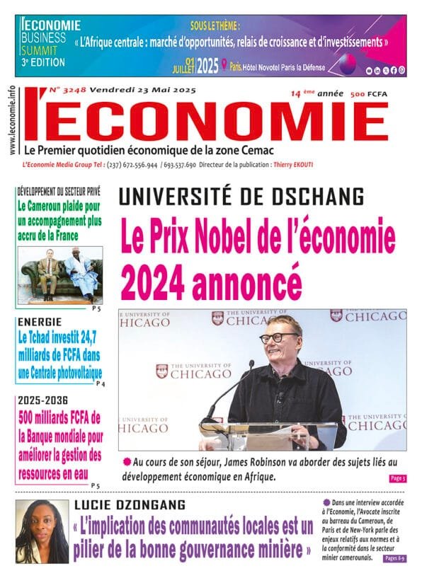 N°3248 Journal L'ECONOMIE du Vendredi 23 Mai 2025