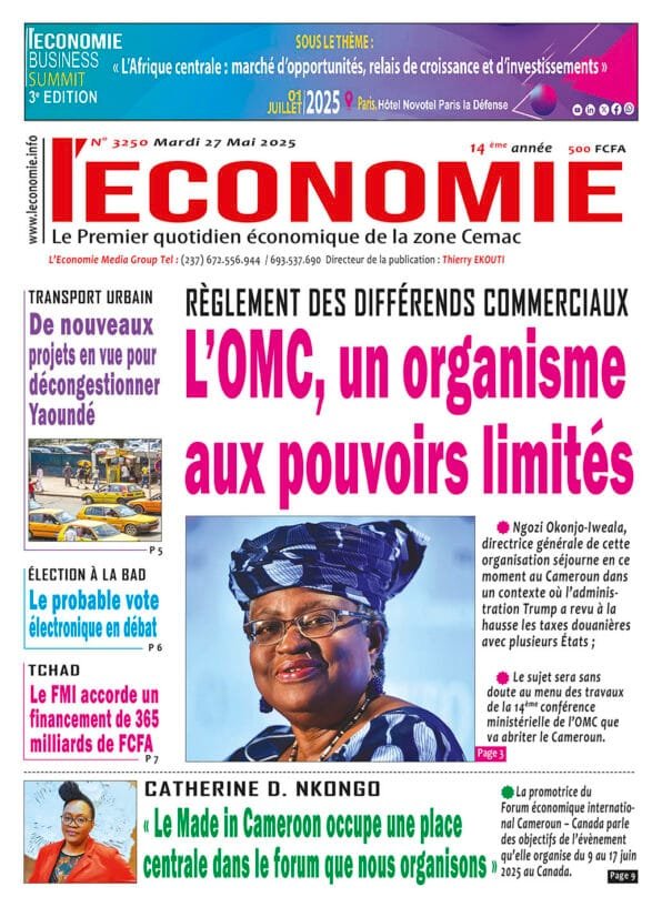 N°3250 du Journal L'ECONOMIE du Mardi 27 Mai 2025