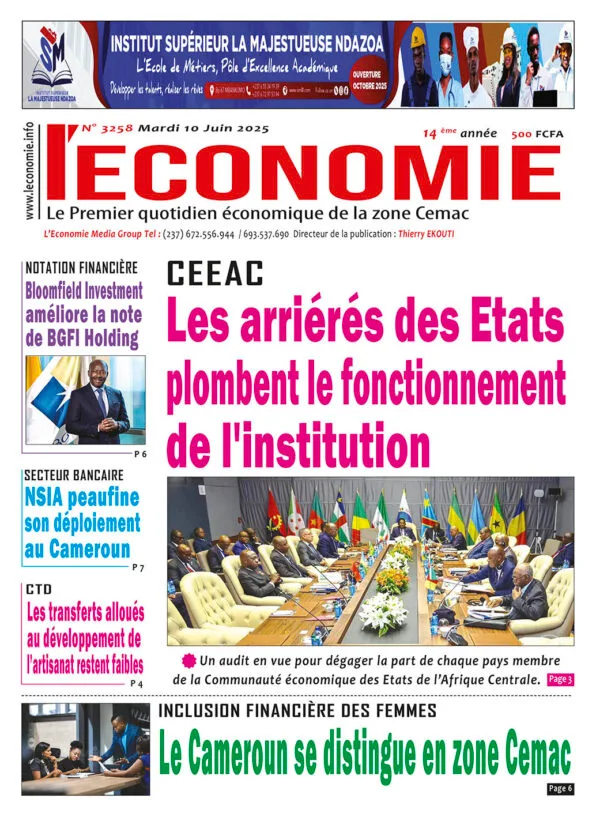 N°3258 du Journal L'ECONOMIE du Mardi 10 Juin 2025