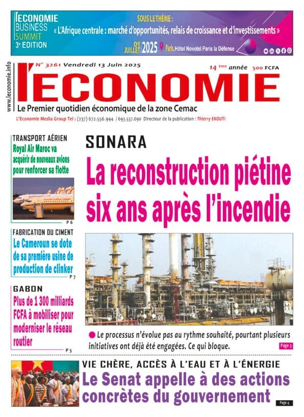 N°3261 du journal L'ECONOMIE  du Vendredi 13 Juin 2025
