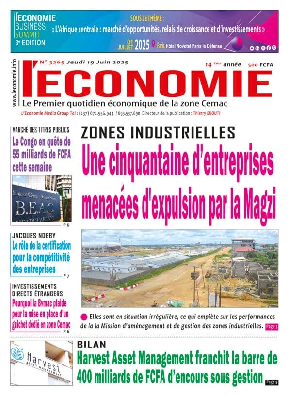 N°3265 du journal L'Economie du Jeudi 19 Juin 2025