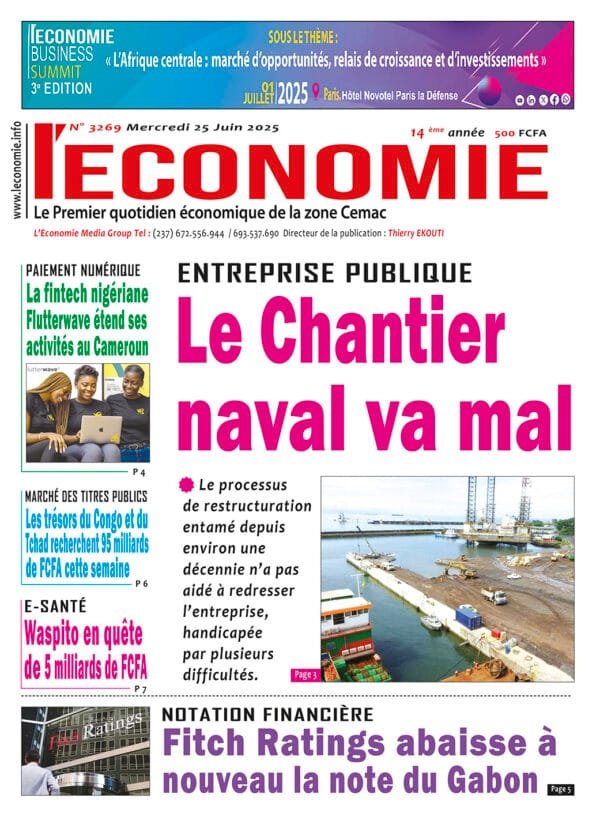 N°3269 Journal L'Economie du Mercredi 25 Juin 2025