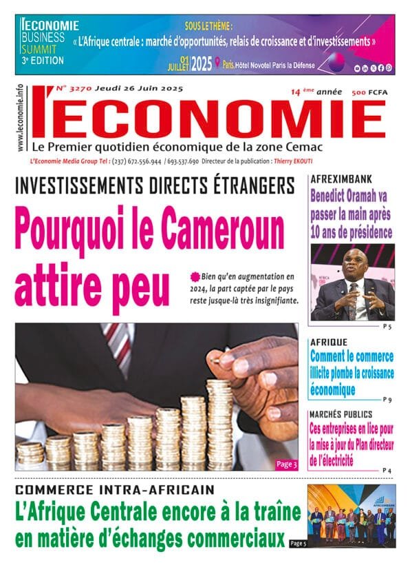 N°3270 du Journal L'Economie du Jeudi 26 Juin 2025