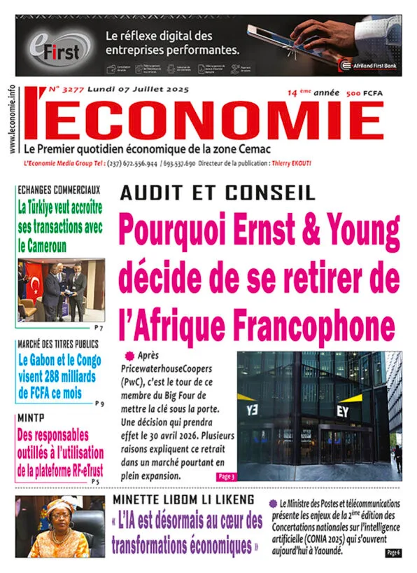 N°3277 du journal L'EConomie du Lundi 07 Juillet 2025