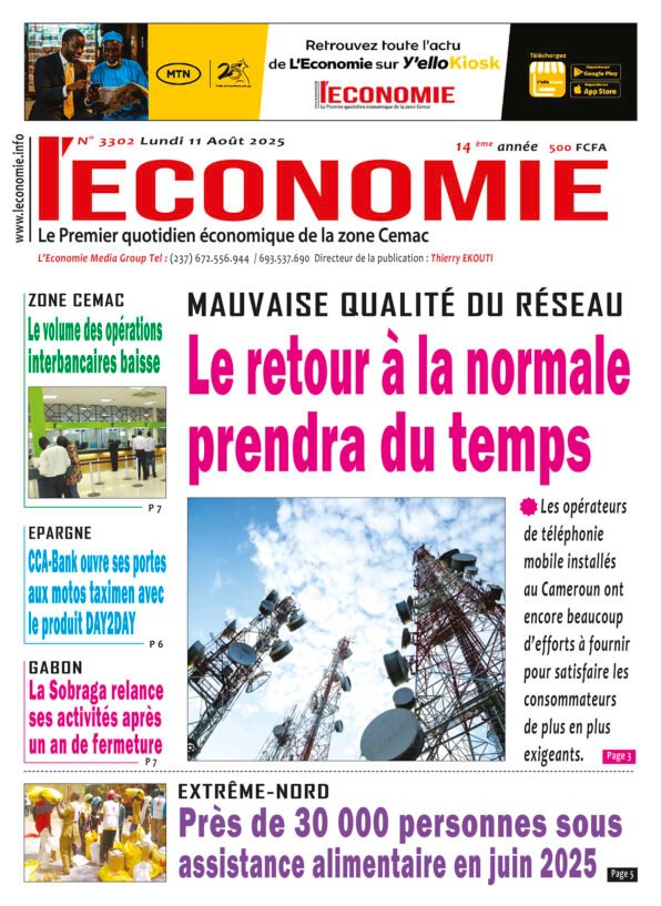 N°3302 du journal L'Economie du Lundi 11 Août 2025