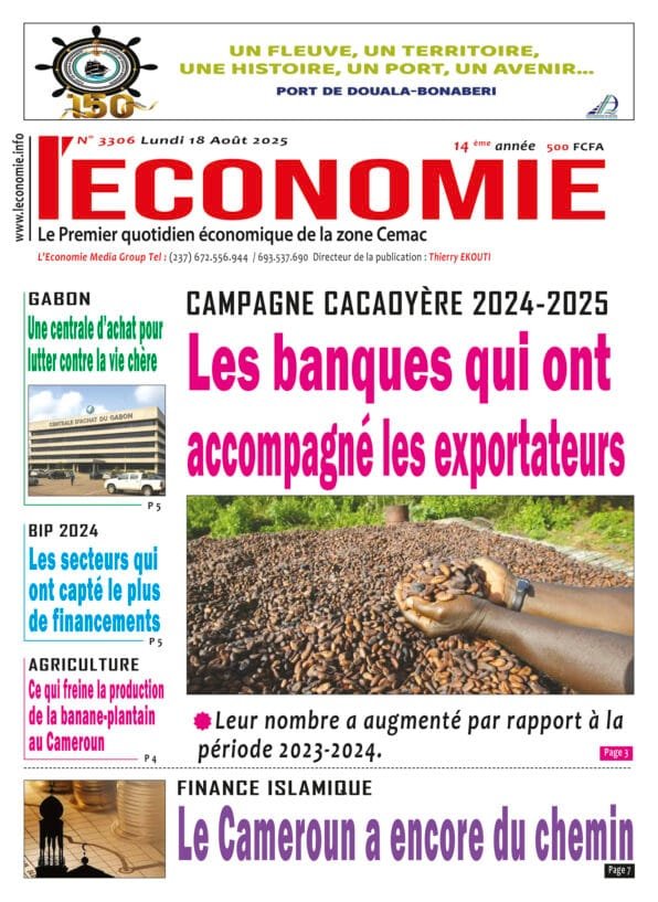 N°3306 Journal L'Economie du Lundi 18 Août 2025