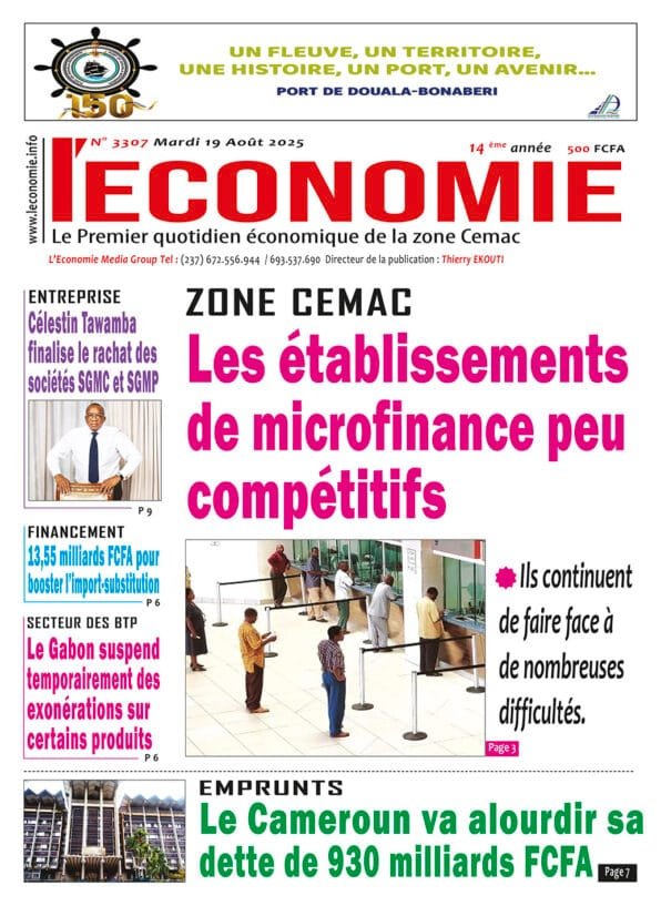 N°3307 du journal L'Economie du Mardi 19 Août 2025
